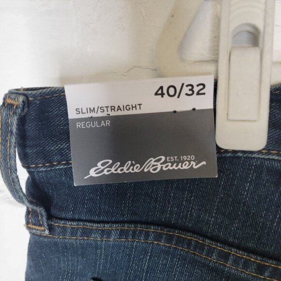 Eddie Bauer Men's Size 40 x 32 Jeans Slim Straight - Picture 3 of 7